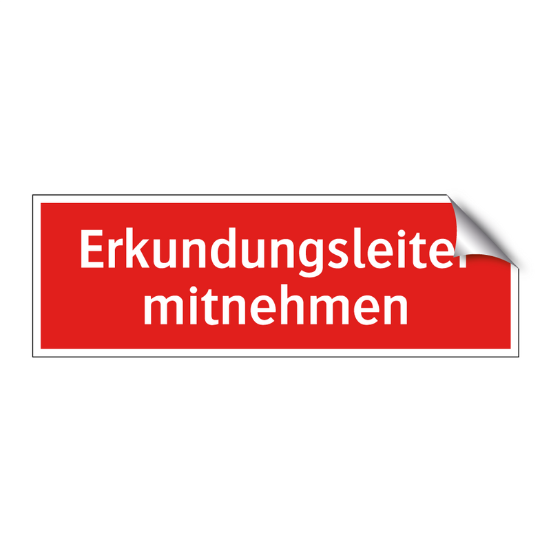 Erkundungsleiter mitnehmen