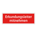 Erkundungsleiter mitnehmen