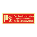Der Bereich vor dem Hydranten muss freigehalten werden