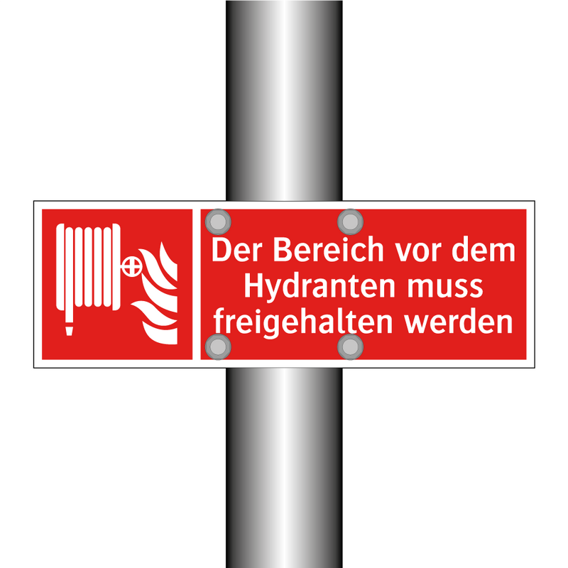 Der Bereich vor dem Hydranten muss freigehalten werden
