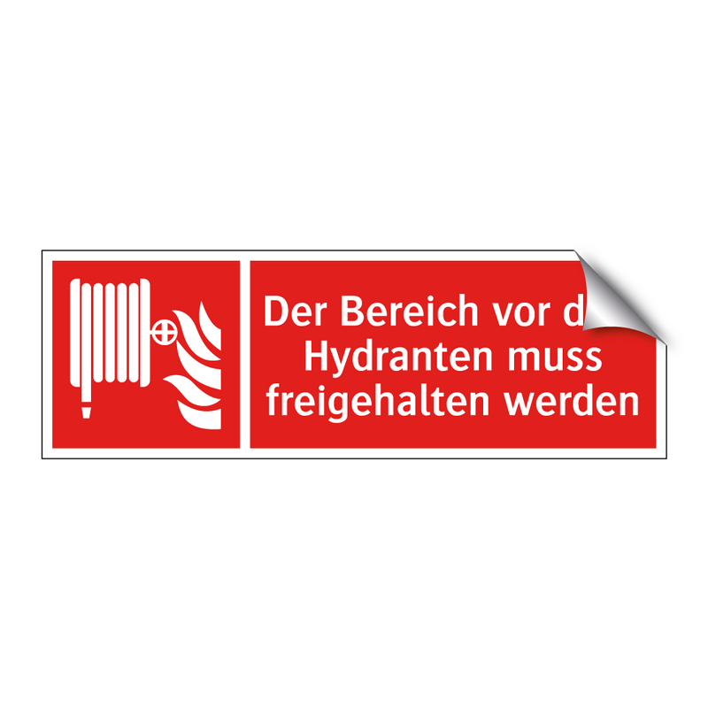 Der Bereich vor dem Hydranten muss freigehalten werden