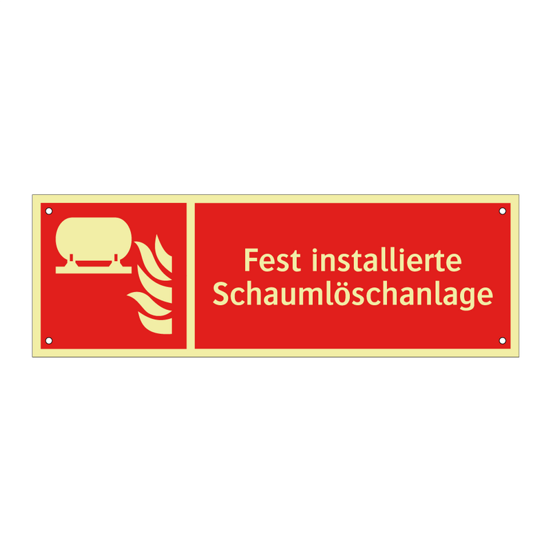 Fest installierte Schaumlöschanlage
