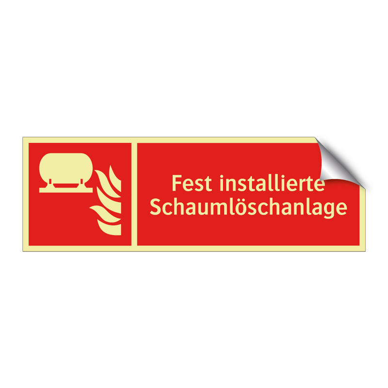 Fest installierte Schaumlöschanlage