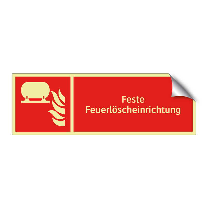 Feste Feuerlöscheinrichtung