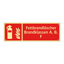 Fettbrandlöscher Brandklassen A, B, F