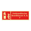 Fettbrandlöscher Brandklassen A, B, F