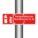 Fettbrandlöscher Brandklassen A, B, F