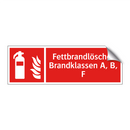 Fettbrandlöscher Brandklassen A, B, F