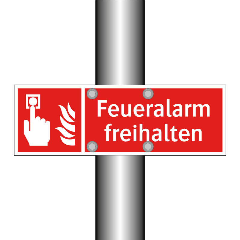 Feueralarm freihalten
