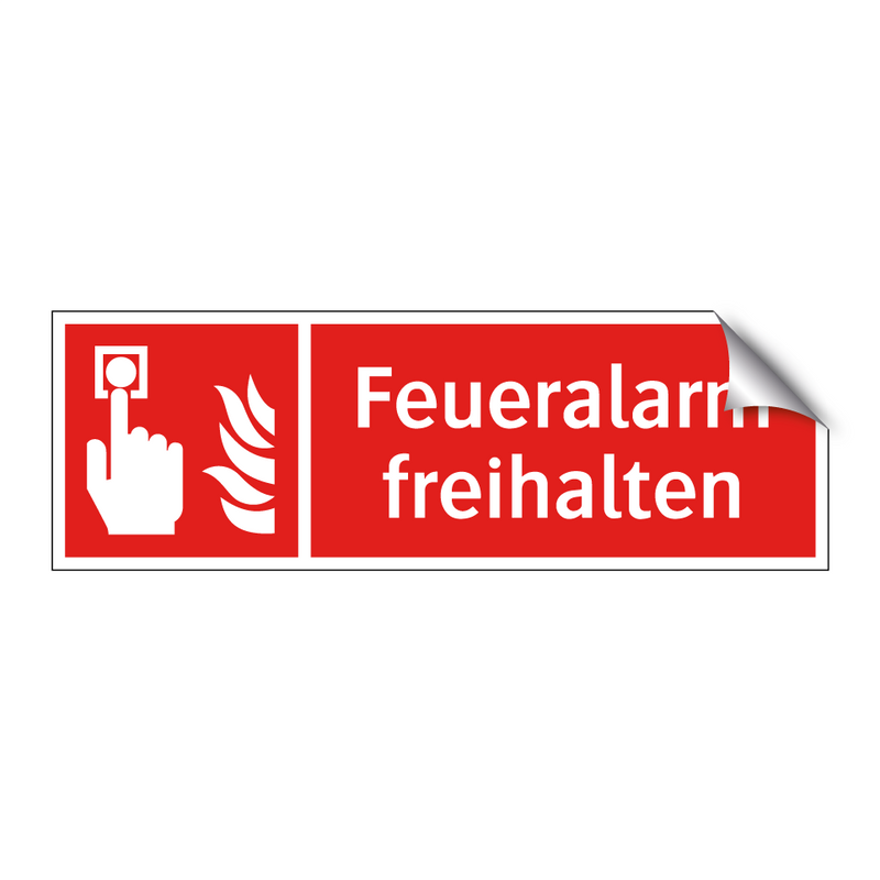 Feueralarm freihalten