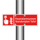 Feueralarmsystem Standortplan Tafel