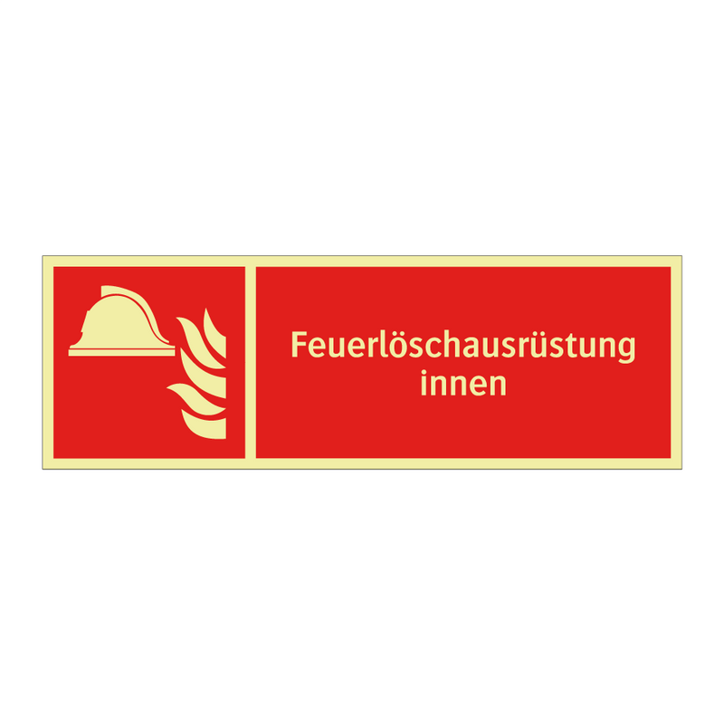 Feuerlöschausrüstung innen