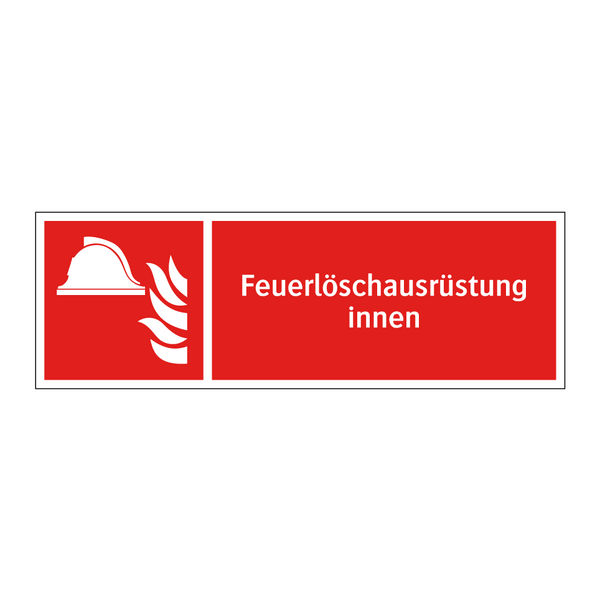 Feuerlöschausrüstung innen