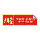 Feuerlöschdecke hinter der Tür