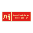 Feuerlöschdecke hinter der Tür