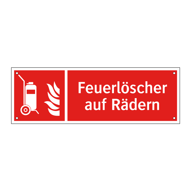 Feuerlöscher auf Rädern