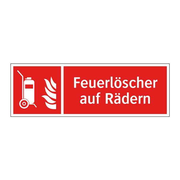 Feuerlöscher auf Rädern
