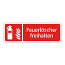 Feuerlöscher freihalten