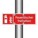 Feuerlöscher freihalten