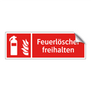 Feuerlöscher freihalten