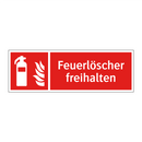 Feuerlöscher freihalten