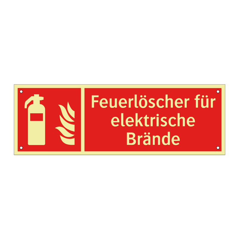 Feuerlöscher für elektrische Brände