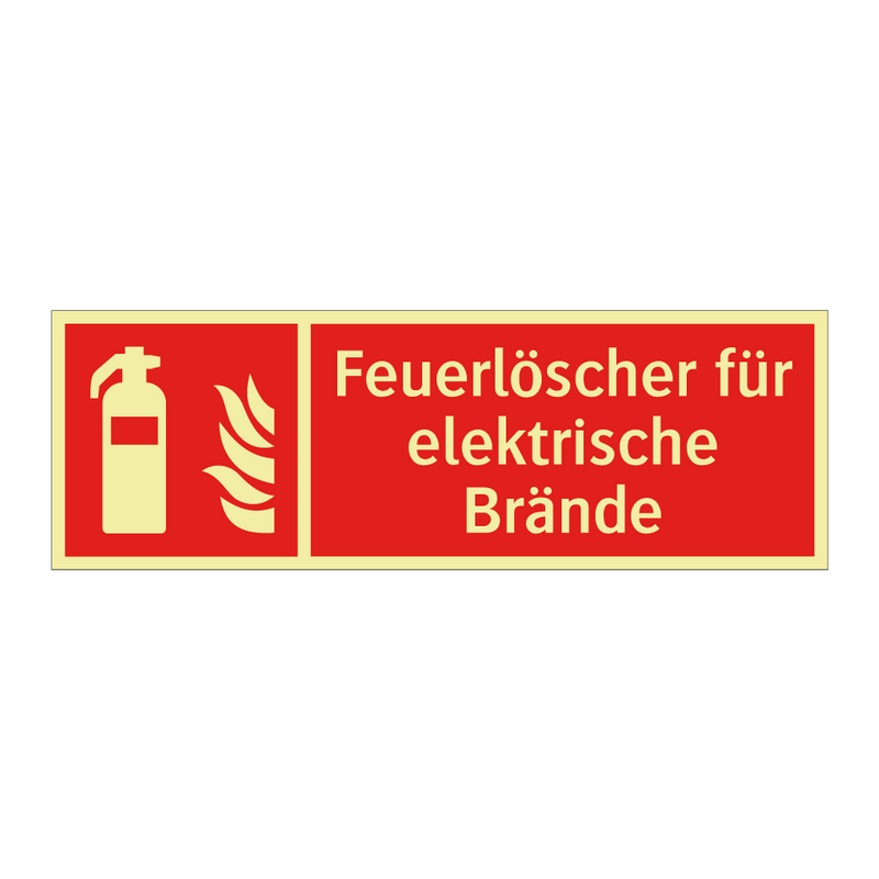 Feuerlöscher für elektrische Brände