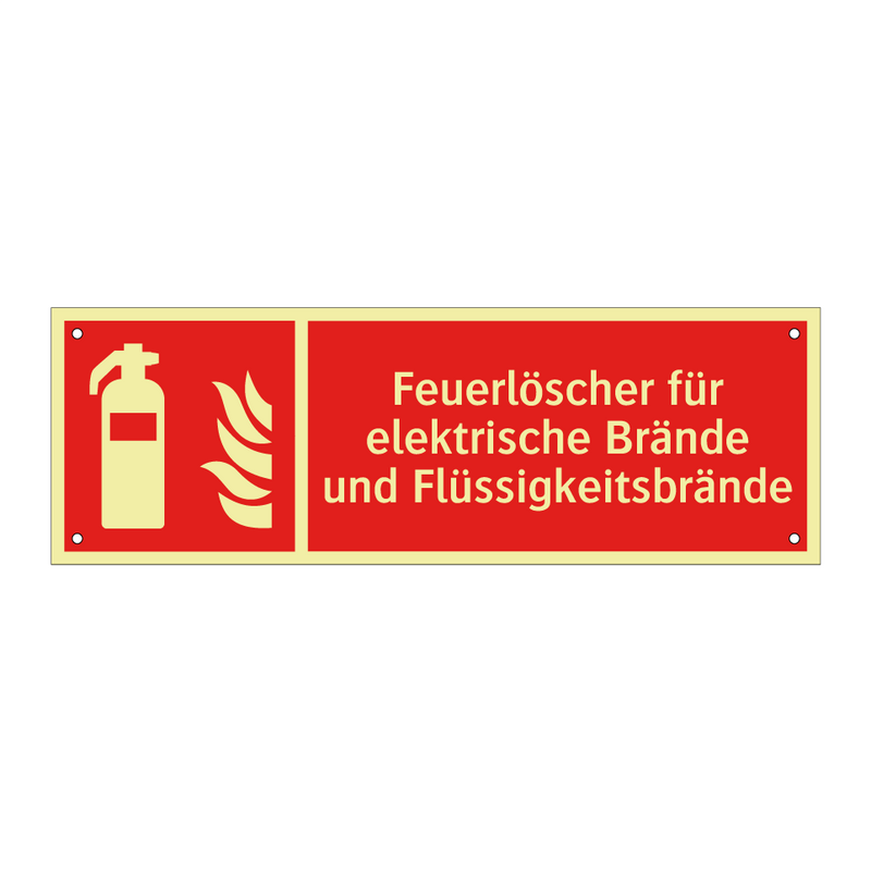 Feuerlöscher für elektrische Brände und Flüssigkeitsbrände
