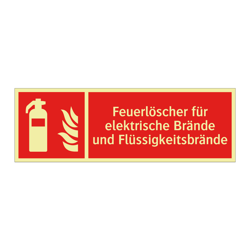 Feuerlöscher für elektrische Brände und Flüssigkeitsbrände