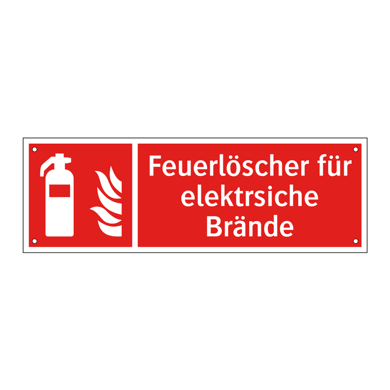Feuerlöscher für elektrsiche Brände