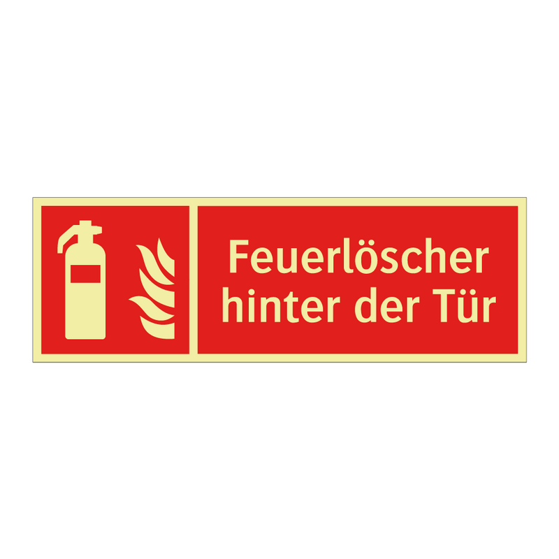Feuerlöscher hinter der Tür