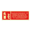 Feuerlöscher Kohlendioxid / CO² Geeignet zum Löschen von: - Brennbare Flüssigkeiten (B) - Gase (C) - Elektrische Anlagen (E) - Kleine Fettbrände (F)