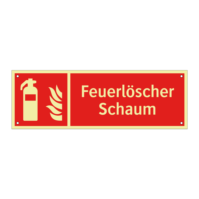 Feuerlöscher Schaum