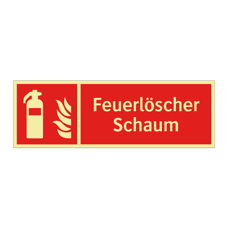 Feuerlöscher Schaum