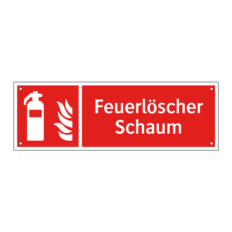 Feuerlöscher Schaum