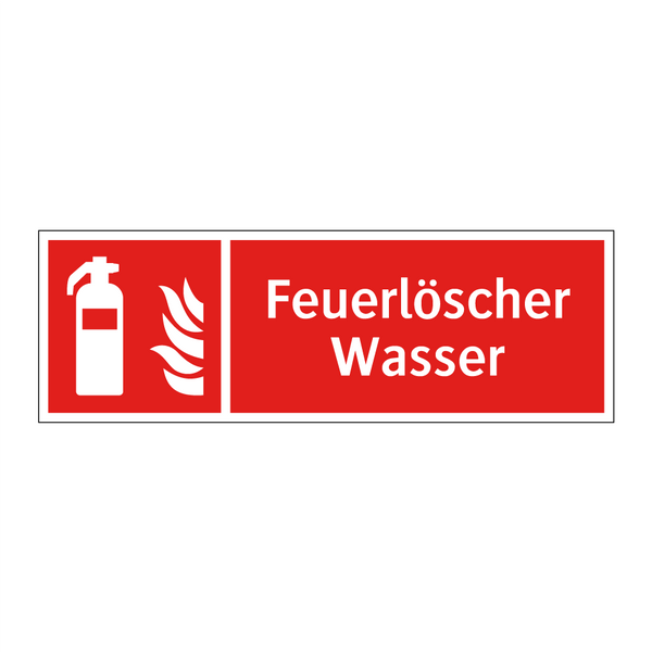 Feuerlöscher Wasser