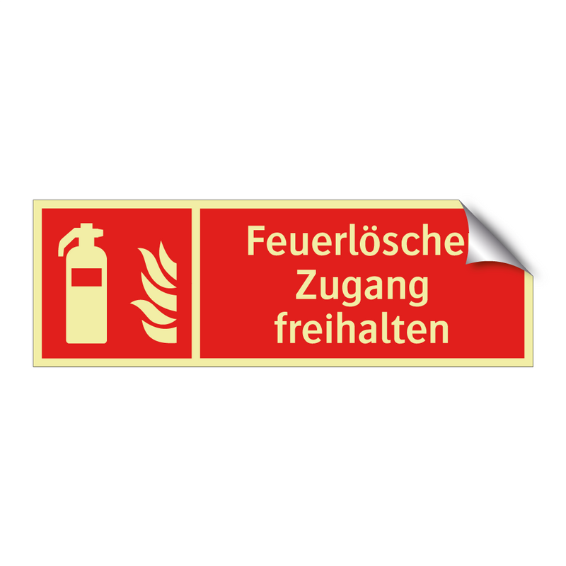 Feuerlöscher Zugang freihalten