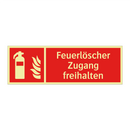 Feuerlöscher Zugang freihalten