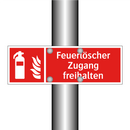 Feuerlöscher Zugang freihalten