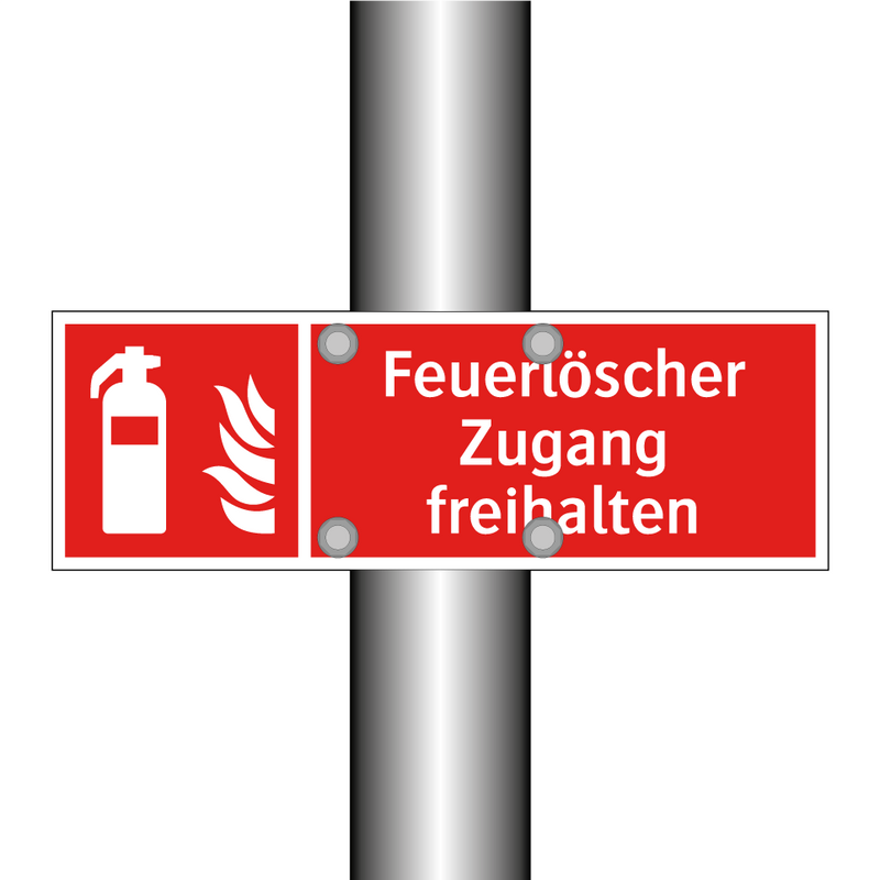 Feuerlöscher Zugang freihalten