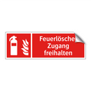 Feuerlöscher Zugang freihalten
