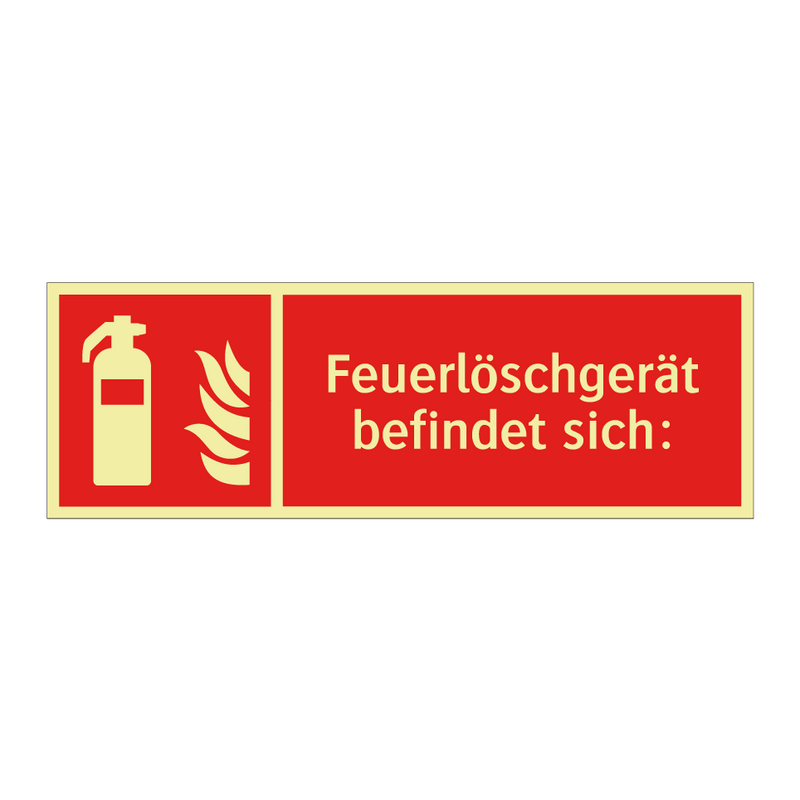 Feuerlöschgerät befindet sich: