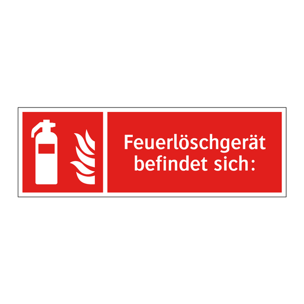 Feuerlöschgerät befindet sich: