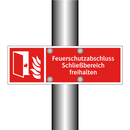 Feuerschutzabschluss Schließbereich freihalten