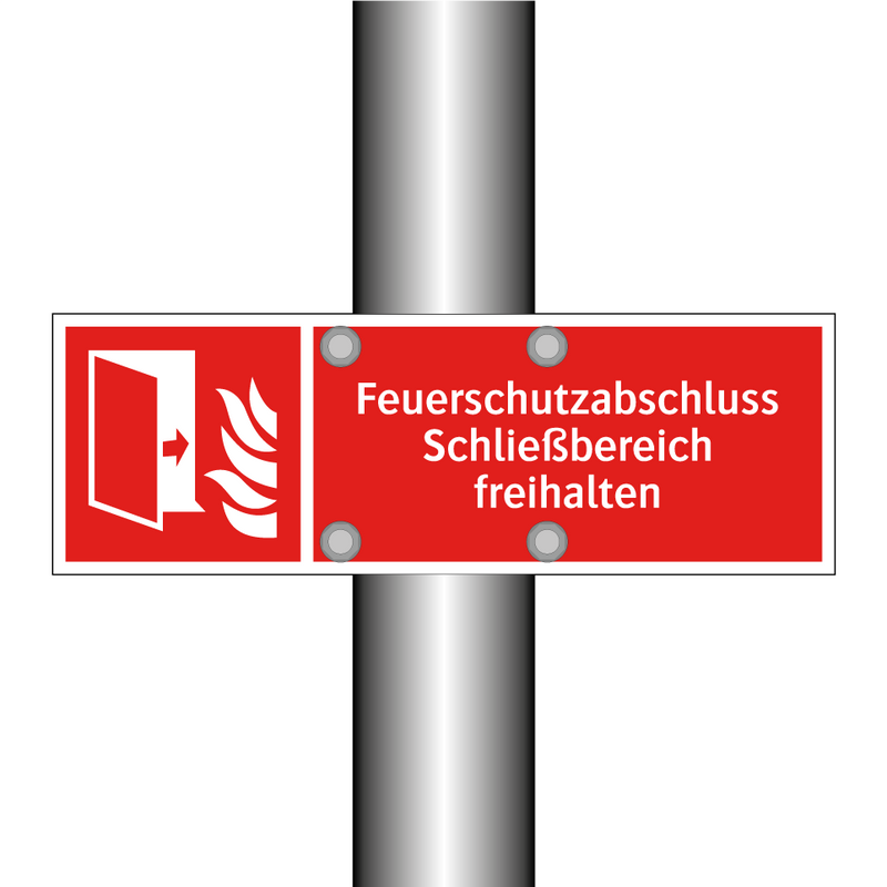 Feuerschutzabschluss Schließbereich freihalten