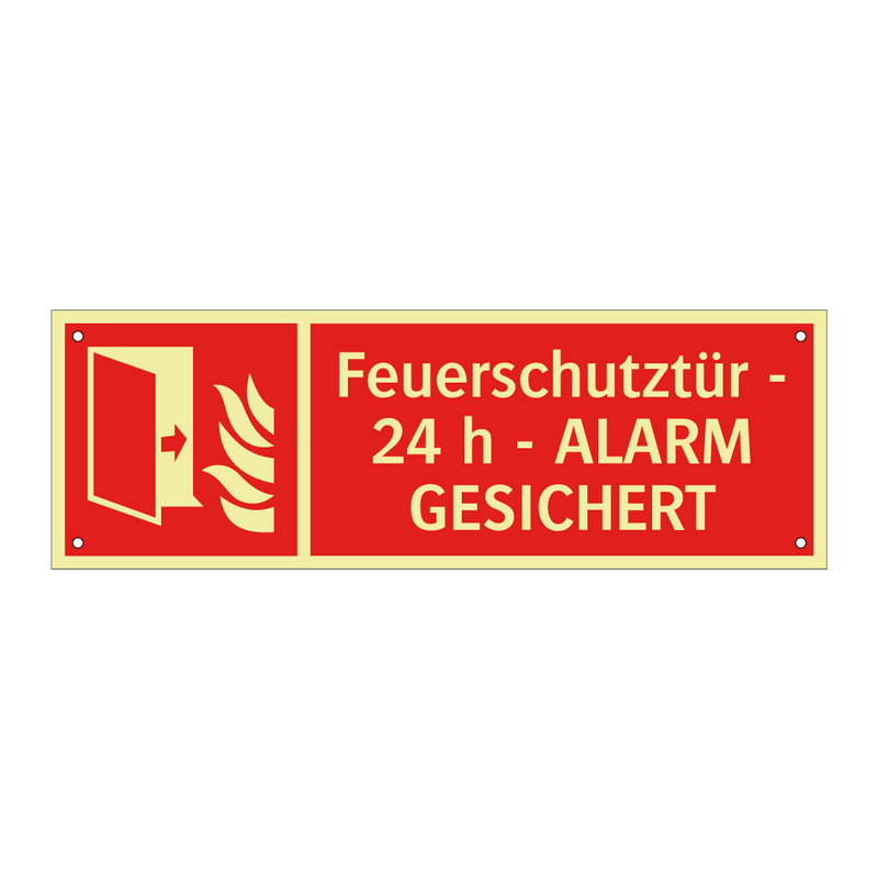 Feuerschutztür - 24 h - ALARM GESICHERT