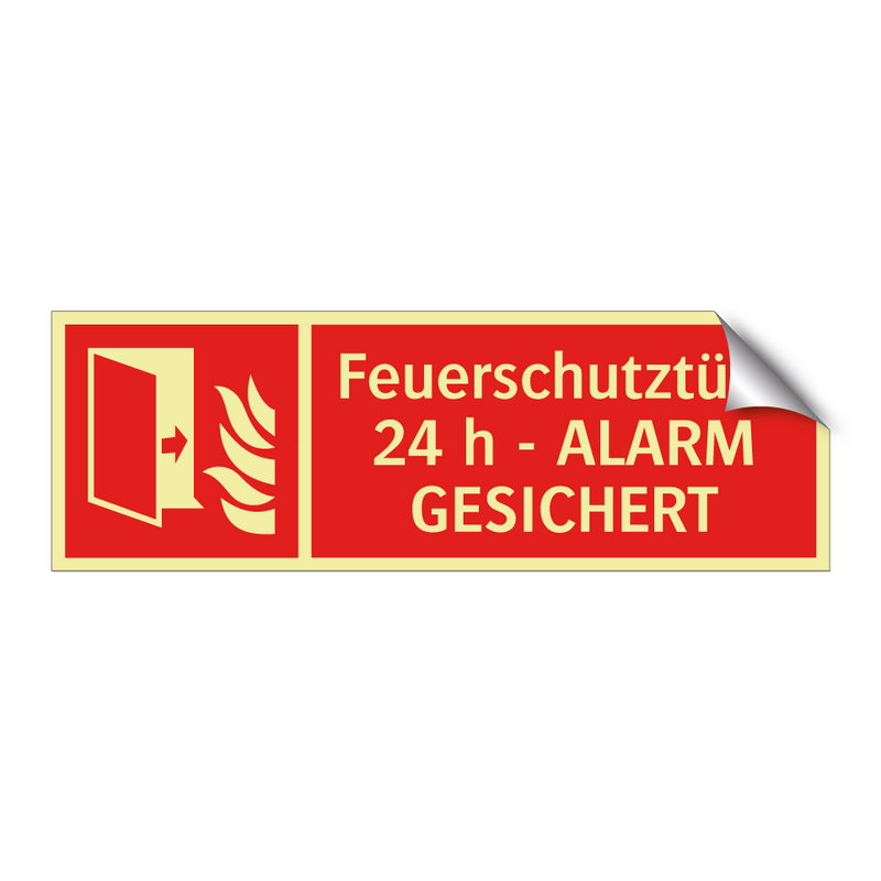 Feuerschutztür - 24 h - ALARM GESICHERT