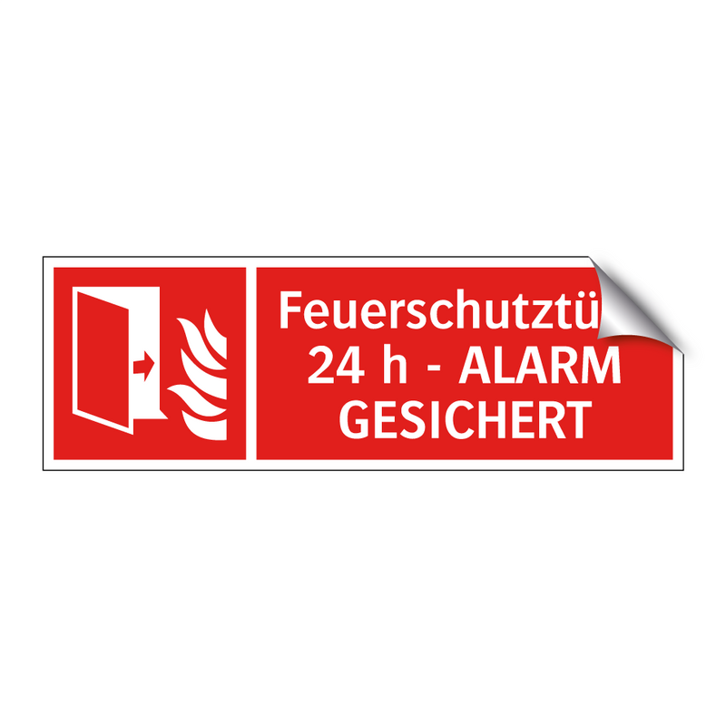 Feuerschutztür - 24 h - ALARM GESICHERT