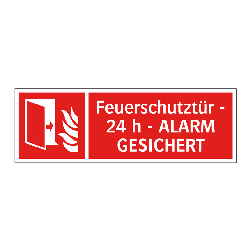 Feuerschutztür - 24 h - ALARM GESICHERT