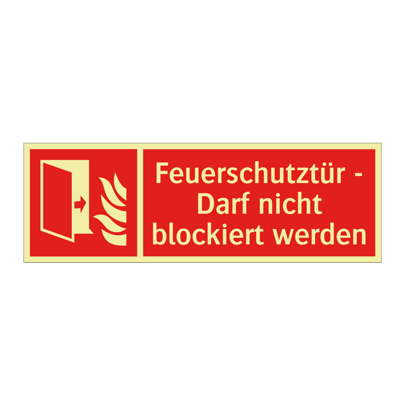 Feuerschutztür - Darf nicht blockiert werden